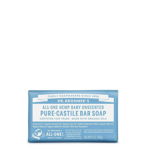 Dr Bronner's Magic Pure-Castile Bar Soap - Baby Unscented