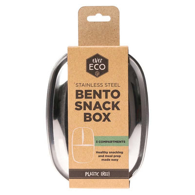 Ever Eco Stainless Steel Bento Box - 3 compartment - Natural Supply Co