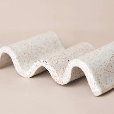 Lauren McQuade Wave Soap Dish - White