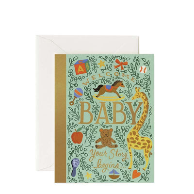 Rifle Paper Co Storybook Baby Card