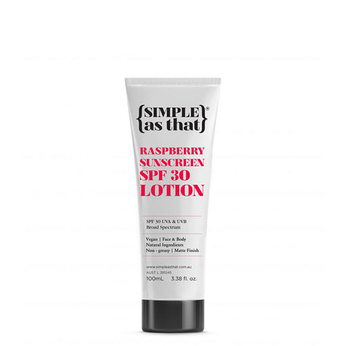 {SIMPLE as that} Raspberry Sunscreen SPF30 Lotion