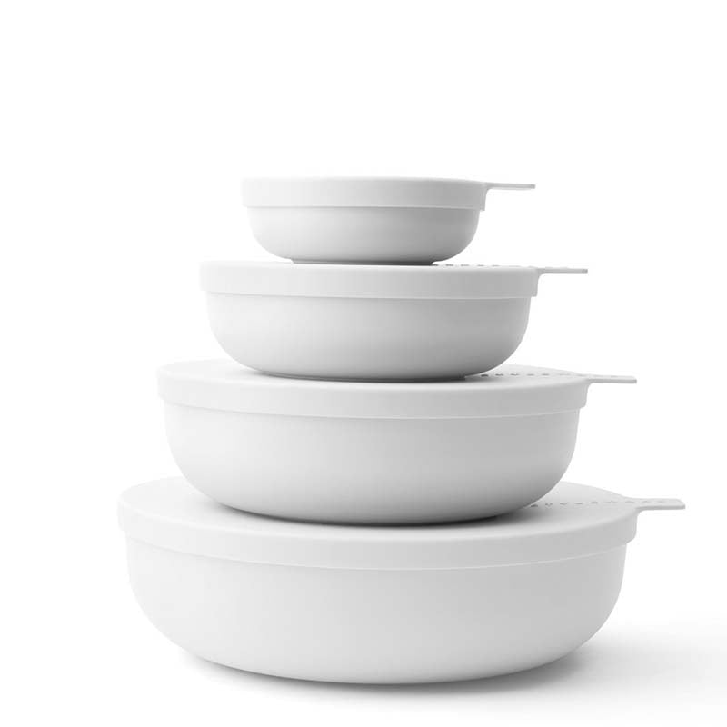 white ceramic nesting bowls