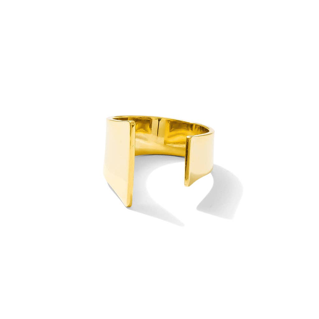 Open Angular Bombshell Ring