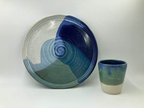 Pottery Plate and Mug
