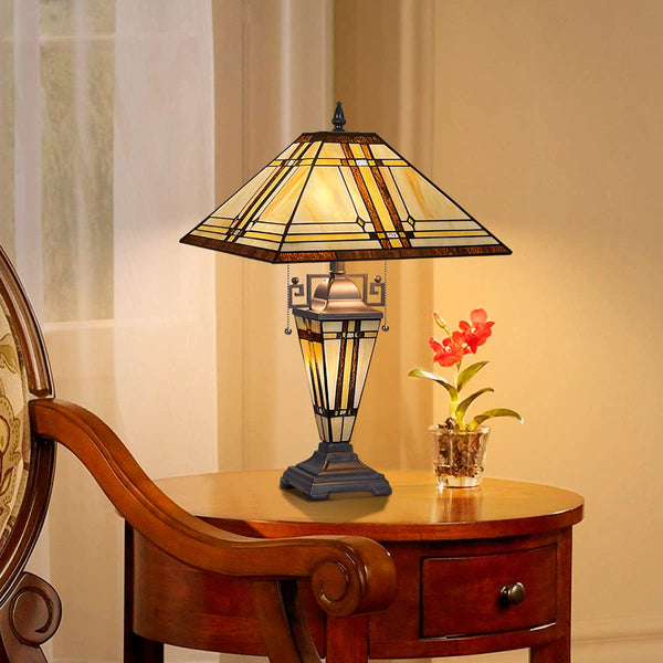 Mother-Daughter Vase Desk Lamp Decor for Bedroom Living Room Home Office