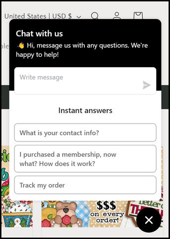Support Chat to better assist Our Whimsical Customer's