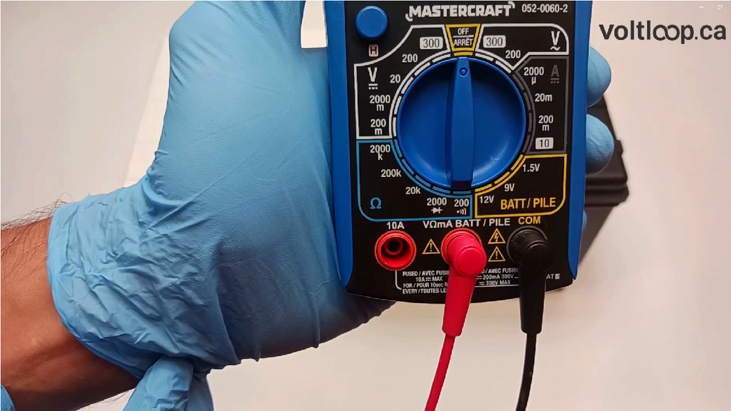 Multimeter probe connection