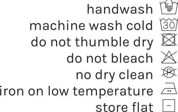 wash symbols text