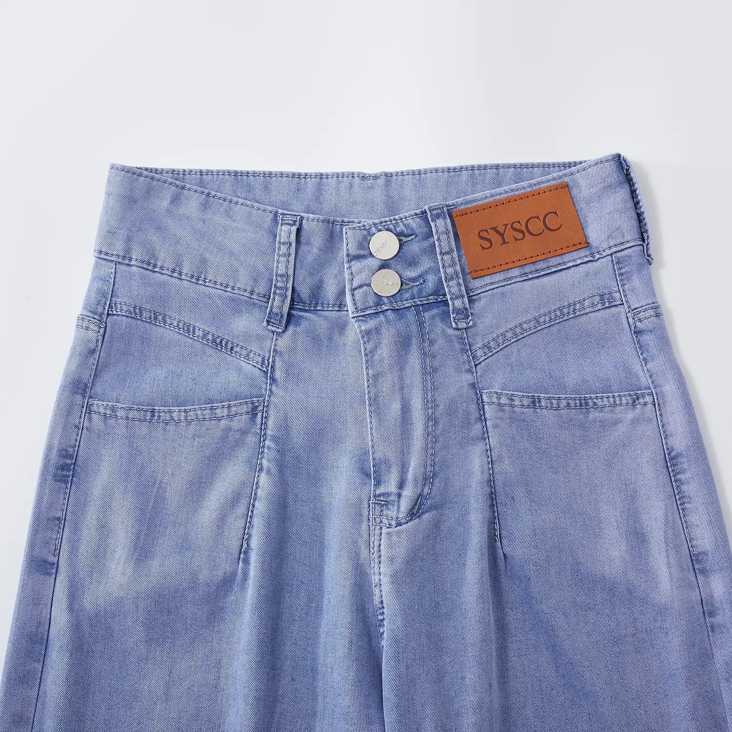 [Pague 2, Leve 3] Kit de Calças Jeans Femininas Celine com Cintura Alta em Algodão e Seda Gelo (Um Verdadeiro Luxo!) 7