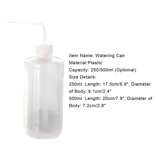 250/500ml Watering Can Curved Spout Plastic Watering Can Squirt Squeeze Spray Bottle Watering Can Watering Irrigation