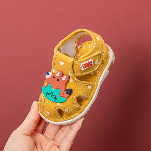 2023 baby shoes with sound cute bibi toddler shoes for kids cartoons boys sandals for girls bunny infantil slippers