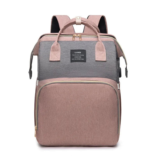 Mommy Bag Mosquito-Proof Multi-Functional Folding Crib Bottle Bag Travel Large-Capacity Dry And Wet Separation Mother Baby Bag