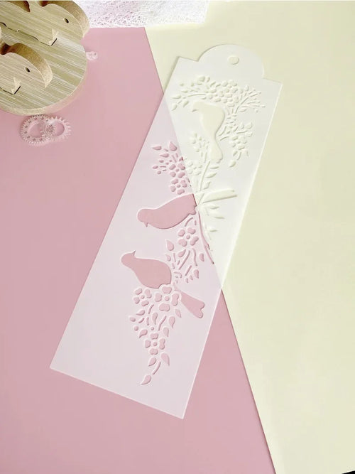 1Pcs Animal Magpie Bird Scrap Walls Stencil brush Painting Decor Stencils for Diy Scrapbooking Art Ablum Diary Stamp Craft