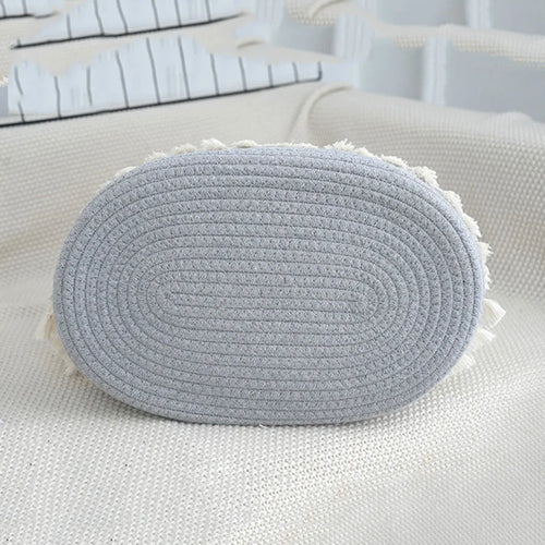 Fashion Multifunctional Cotton Rope Diaper Caddy Bag Baby Feeding Bottle Toy Diaper Organizer Storage Basket Bags in Home Car