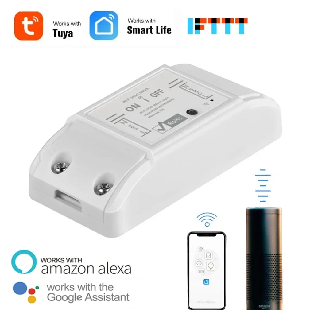 1PCS WIFI DIY INTERRUPTOR SMART SWITCH – WIRELESS REMOTE CONTROLLER FOR HOME CONTROL, WORKS WITH ALEXA & GOOGLE HOME