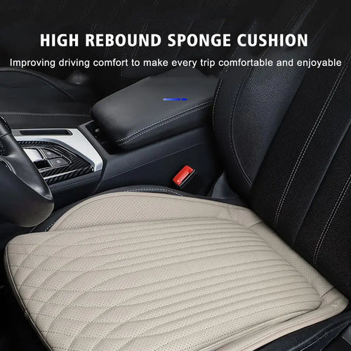 PU LEATHER FRONT CAR SEAT COVER – UNIVERSAL CUSHION PROTECTOR & AUTO SEAT PAD