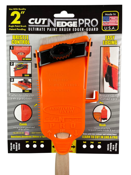 Cut-N-Edge : Ultimate Paint Brush Edger and Guard + Brush