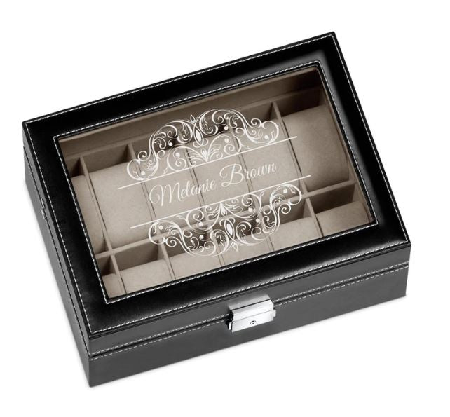 Watch Box for Men Personalized Watch Storage Box With 5 