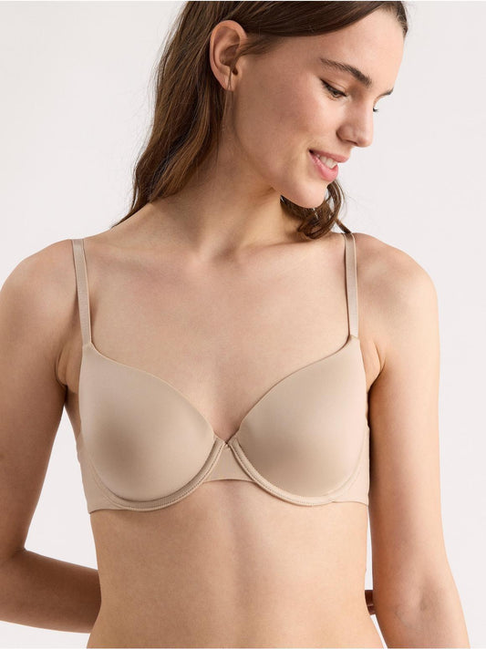 Ex Savage Rib Wired Non-Padded Unlined Demi Cup Bra – Worsley_wear