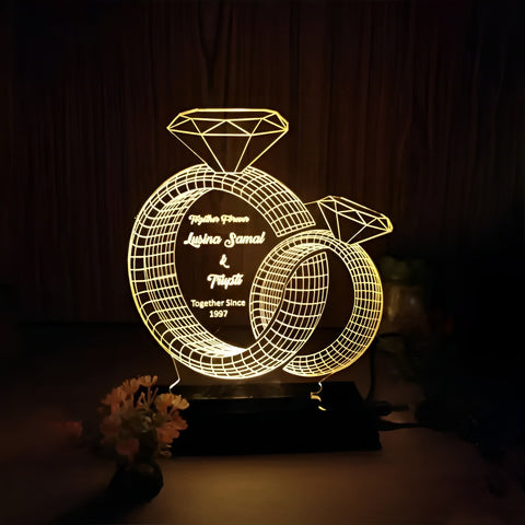 acrylic night 3D lamp