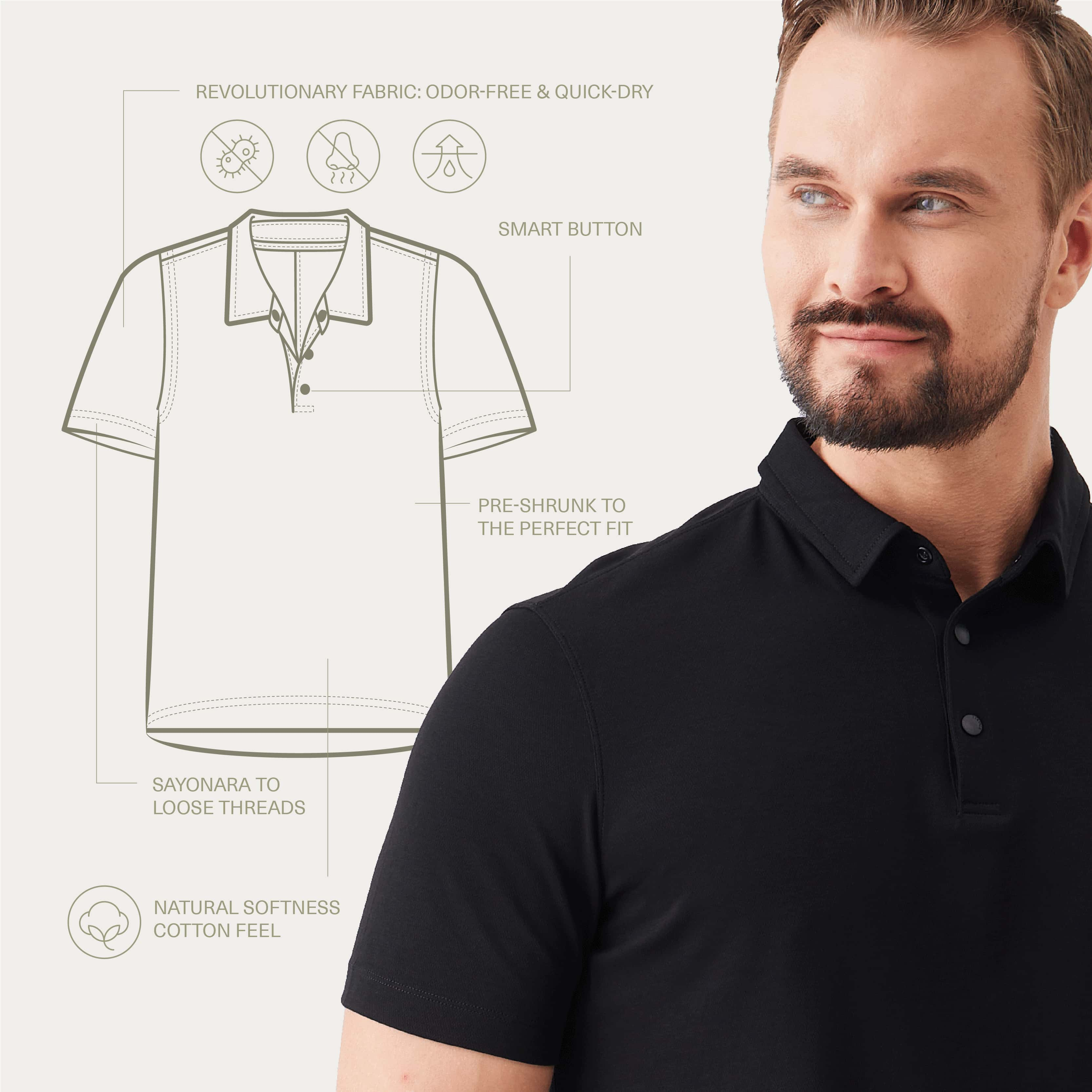 Odorless Polo Shirts