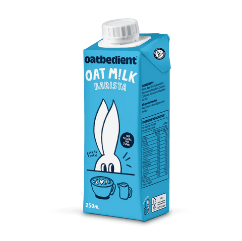 oatbedient oat milk; oat milk barista; iced latte; iced oat milk latte recipe; ice cubes; iced oat milk; oat milk drink