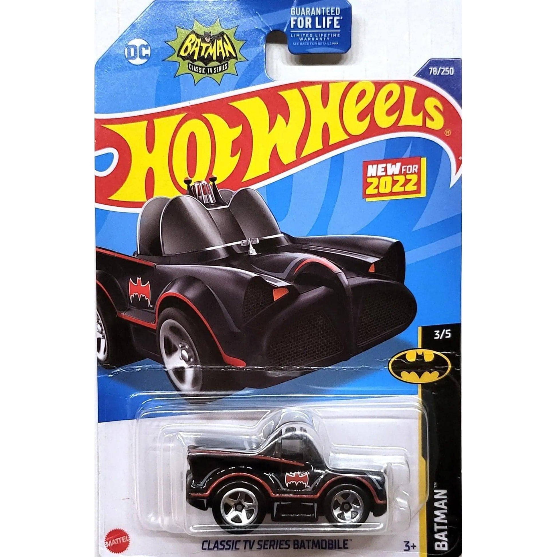 Hot Wheels DC Batman Batmobile Classic TV - avtreasures