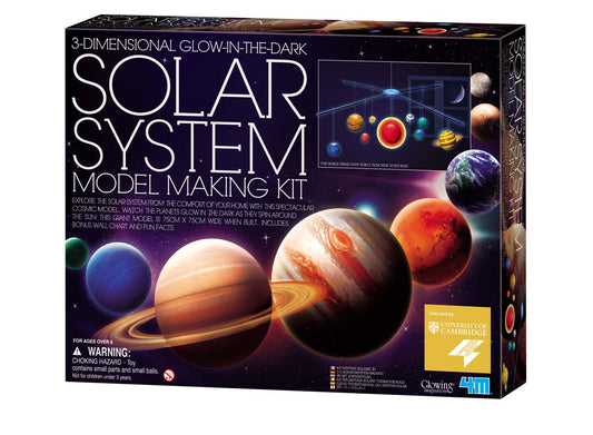 5219 4M-Kidz Labs 3D Glow Solar Syst Model Kit (6 pc/pack)