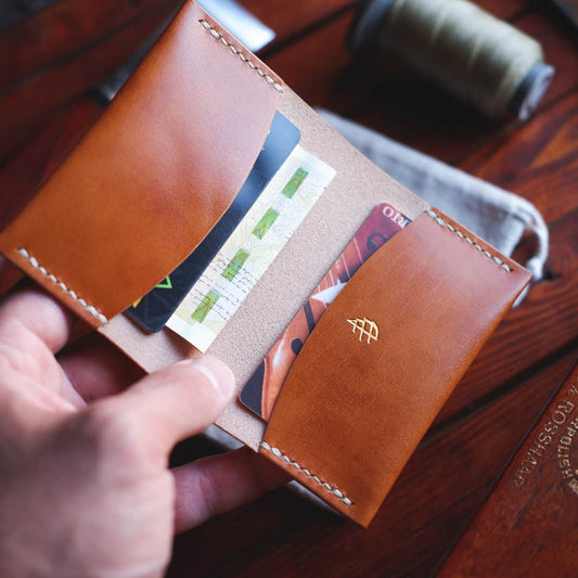 The Monterey Slim Bifold - Gaucho Oil – Damn Pine Leather Goods