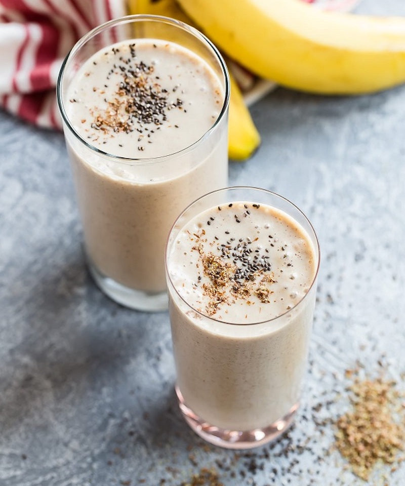 Vegan almond chia smoothies