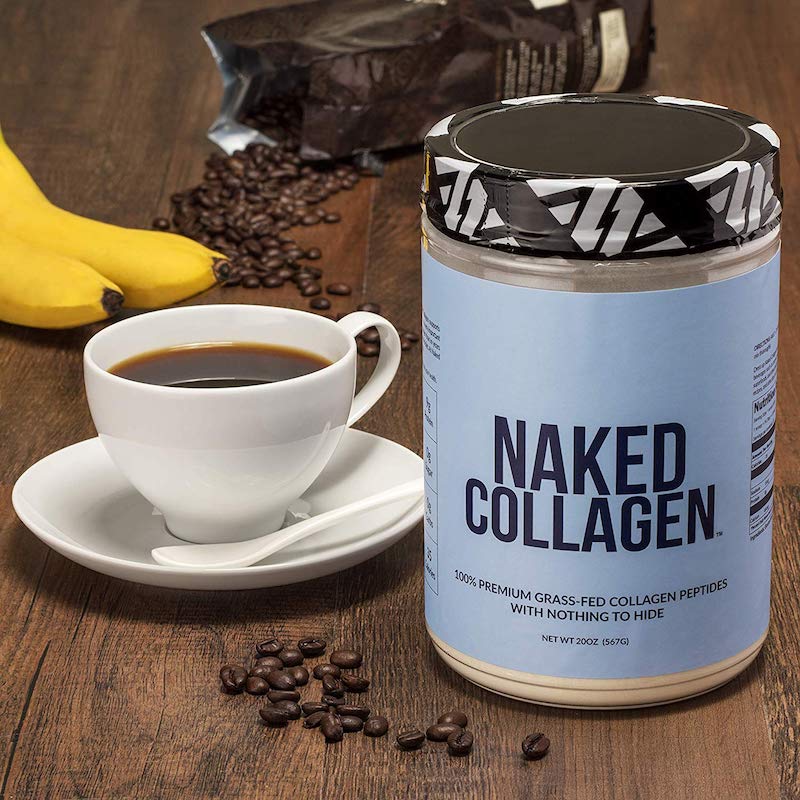 Naked Collagen with coffee