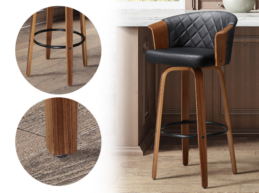 wooden bar stool