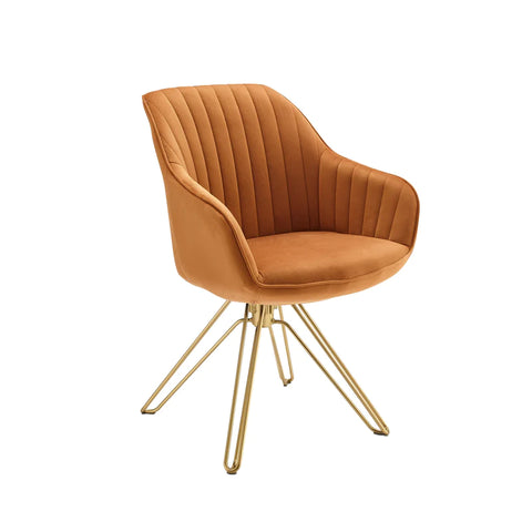 Modern Orange Accent Chair | Art Leon