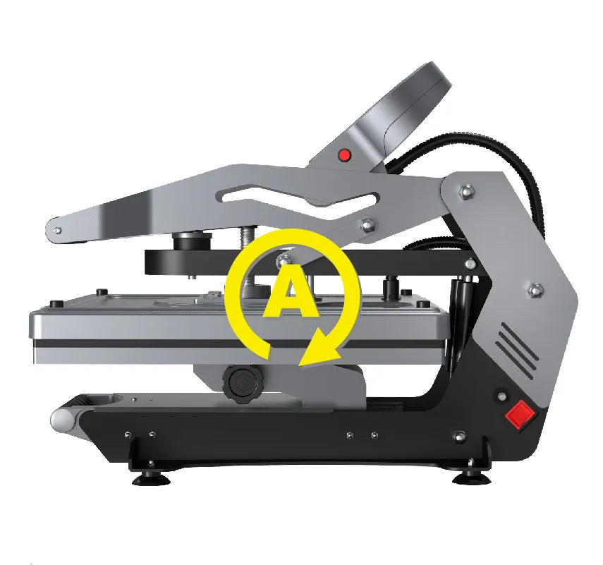 HeatriX SM Auto-Open Heat Press high efficiency with drawer motion