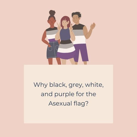 Asexual flag LGBT why black grey white purple