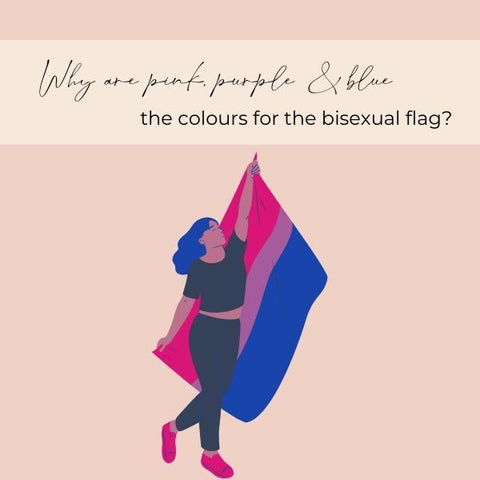 Bisexual flag LGBT colours pink purple blue