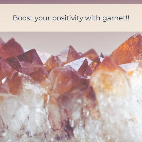 Garnet boosts positivity in jewellery