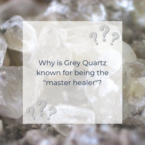 Grey quartz master healer in jewellery