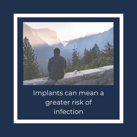 Implants greater risk of infection