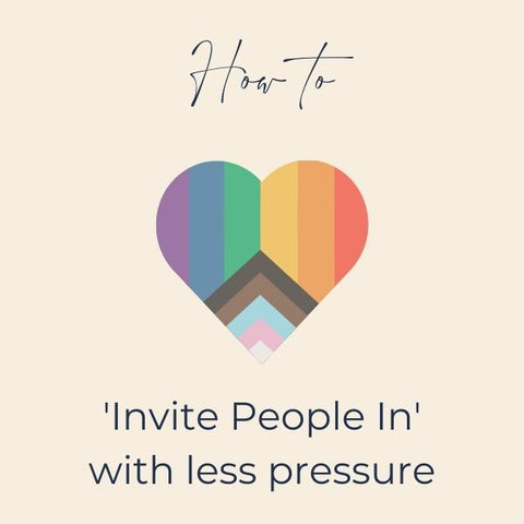 Inviting people in with less pressure