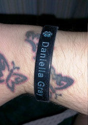 Medical ID bracelet black teal silicone custom engraved