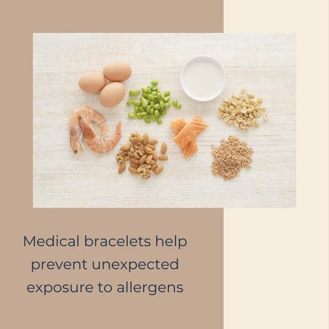 Medical bracelets help prevent exposure to allergies