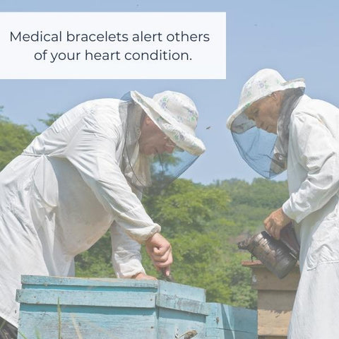 Medical bracelets help with heart attack stroke beekeeping