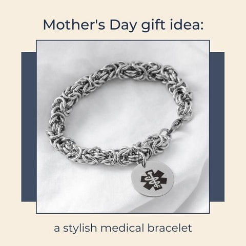 Mothers Day gift medical bracelet