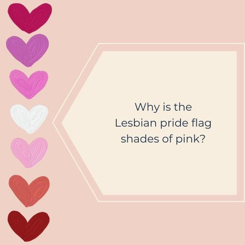 Why lesbian flag is shade of pink LGBT