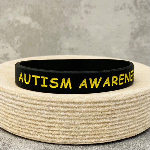 Autism Awareness Wristband - Black - Butler and Grace Ltd
