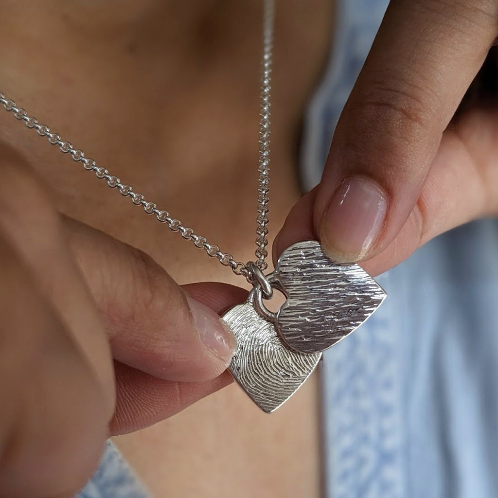 Fingerprint Heart Necklace