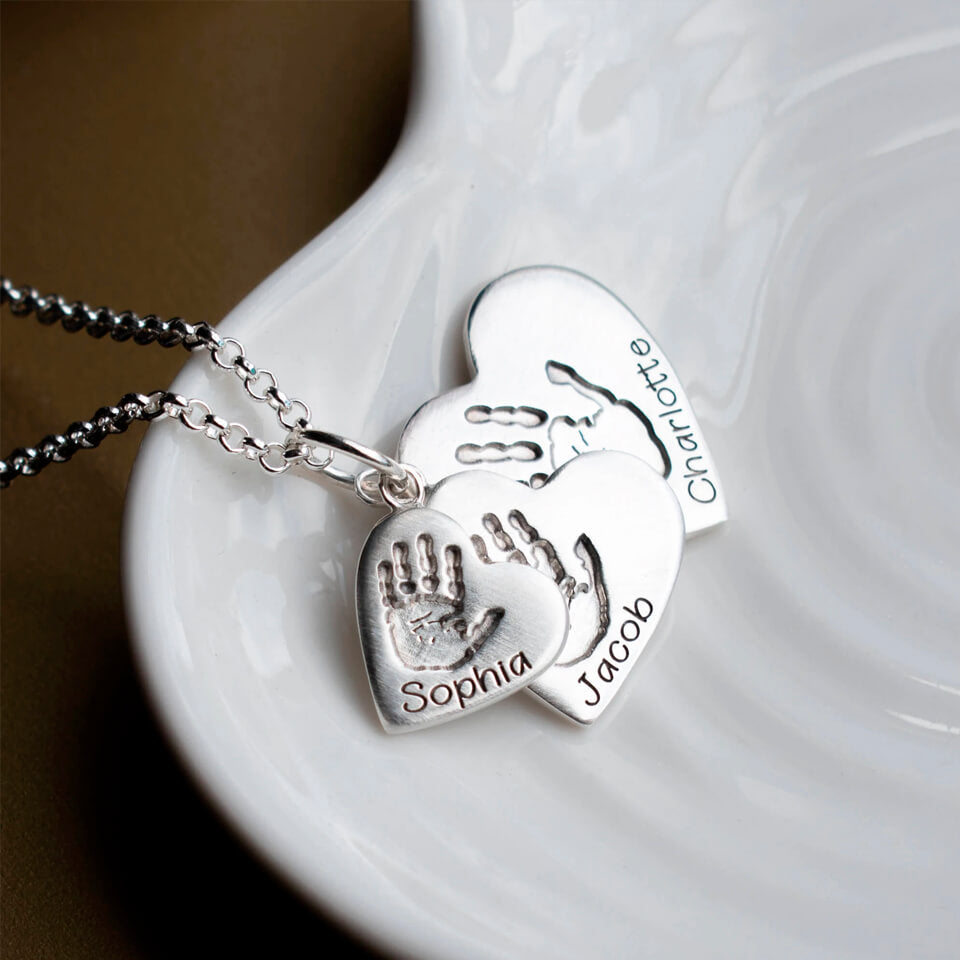 personalised footprint jewellery