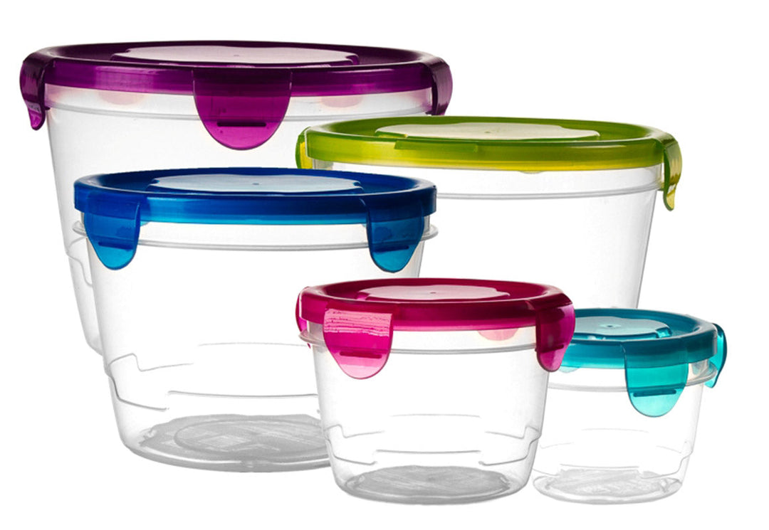 Evelots Microwave/Freezer Bowls-With Lids-Food Container-BPA Free Plastic