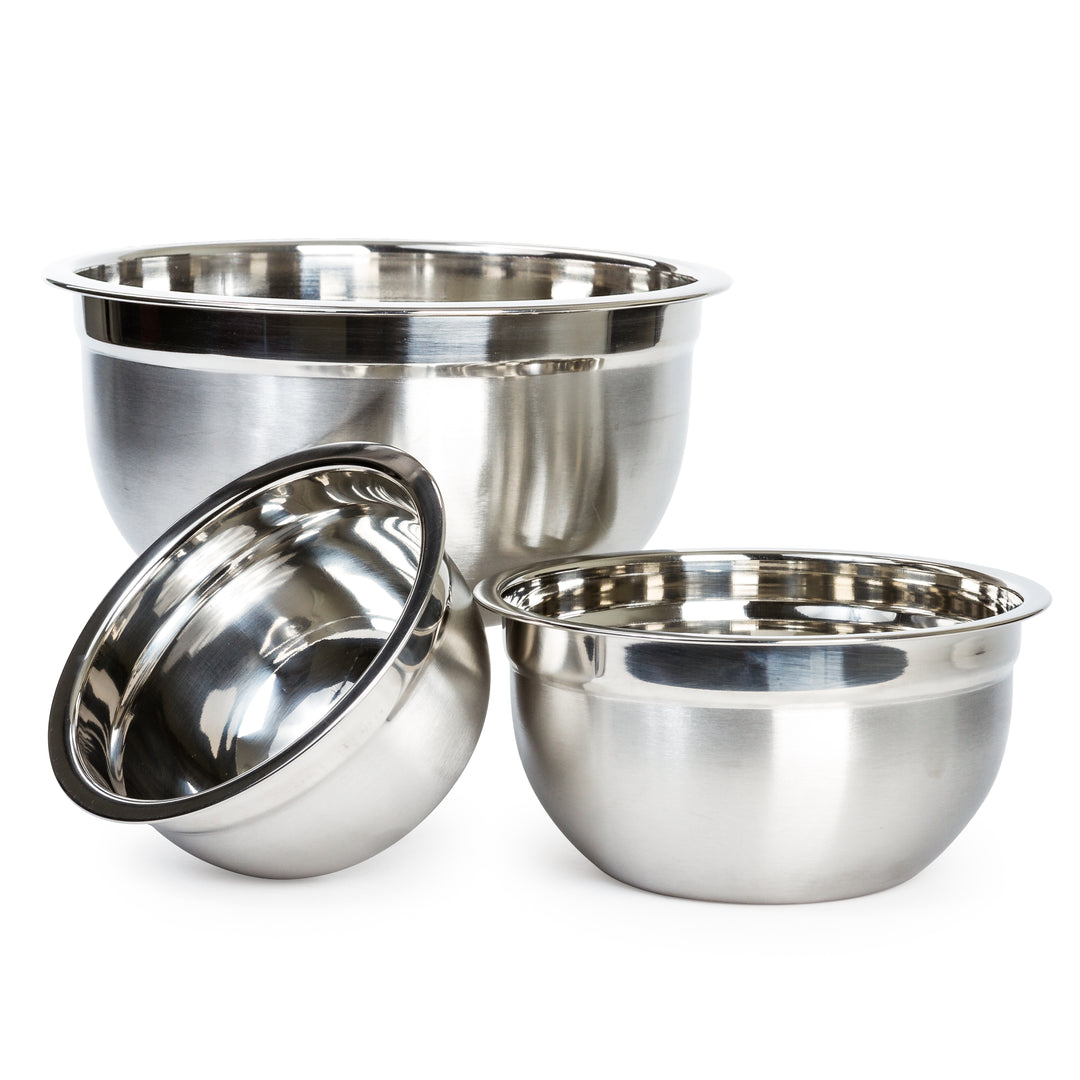 Stainless Steel Mixing Bowl Set and Measuring Spoons - 10 Piece. Set, 10 PC  - Harris Teeter